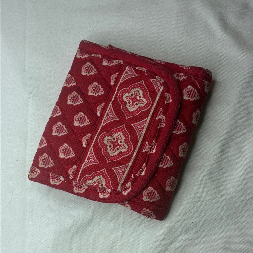 Vera Bradley Red Bandana Quilted Wallet
